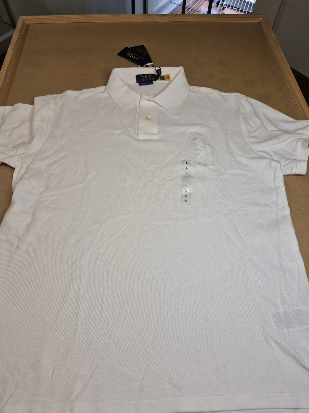 Polo by Ralph Lauren Men’s White Pique Polo with Big Pony 4506/20